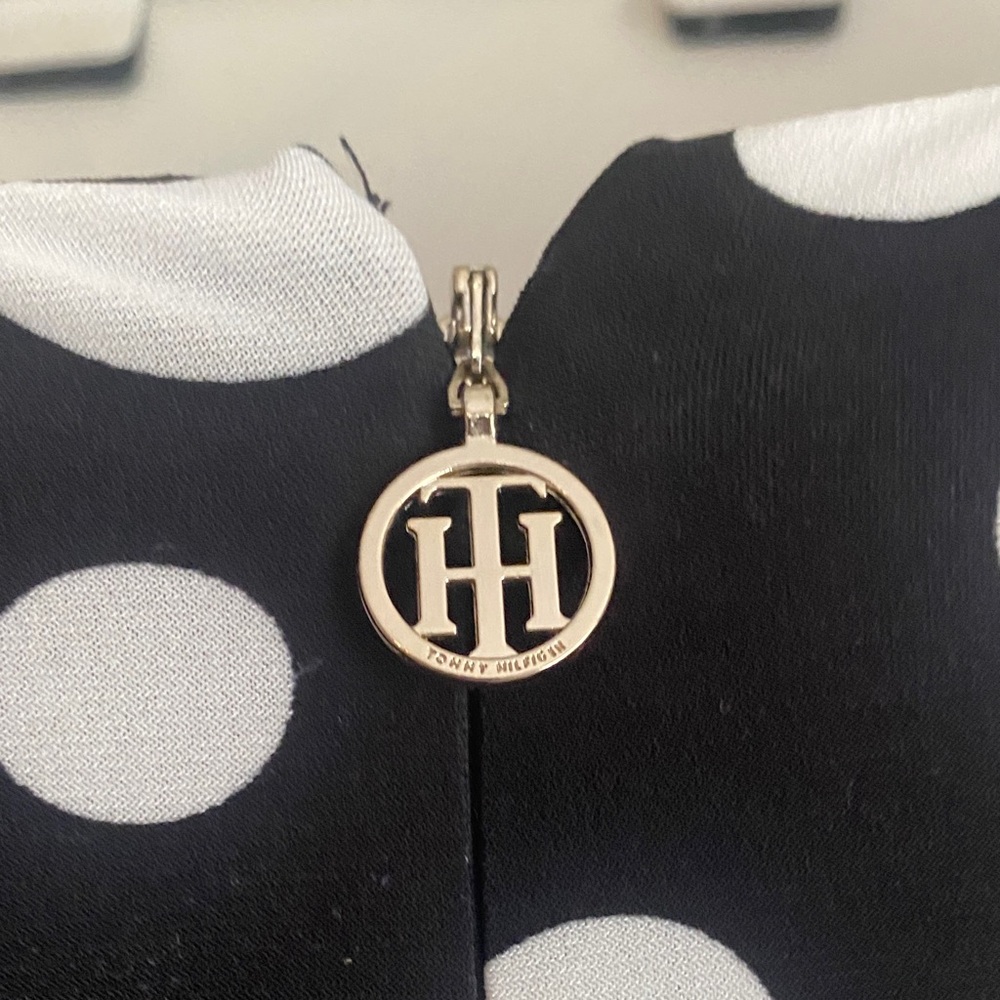 Tommy Hilfiger Black and White Polka Dot Midi Wrap Dress

PTP 17-21

Length 42” - Picture 5 of 9